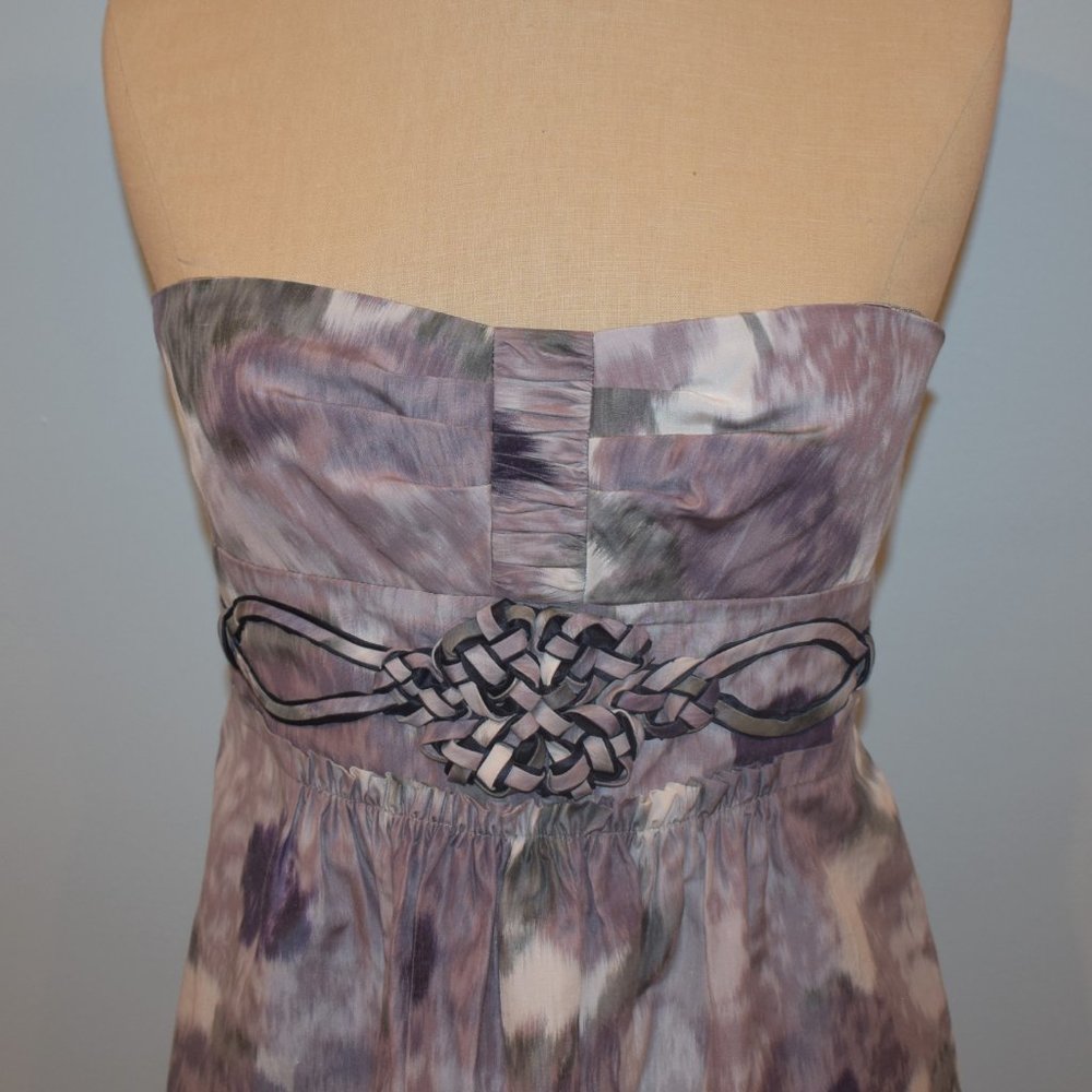 BCBG Max Azria Strapless Silk Blend Dress - Picture 2 of 5